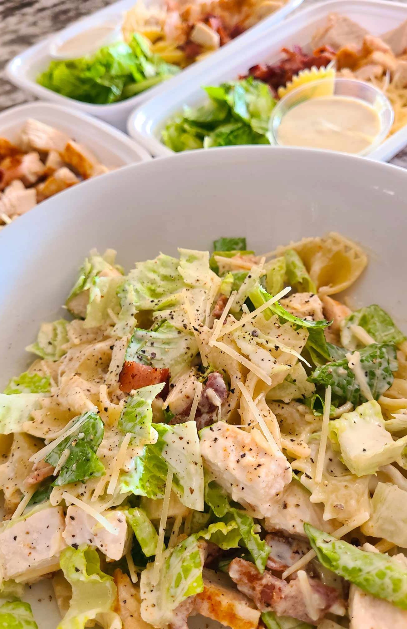 Lunch Option 2 - Pasta Chicken Caesar Salad