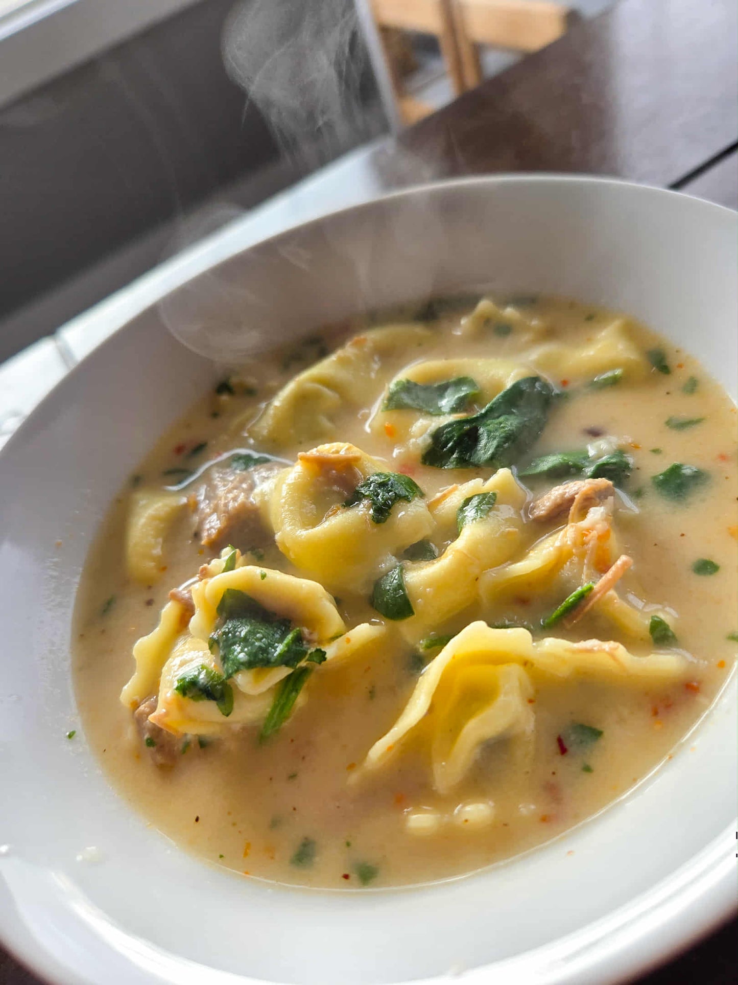 Lunch Option 1 - Creamy Beef Tortellini Soup
