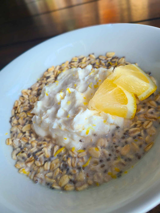 Breakfast Option 1 - Lemon Cheesecake Overnight Oats