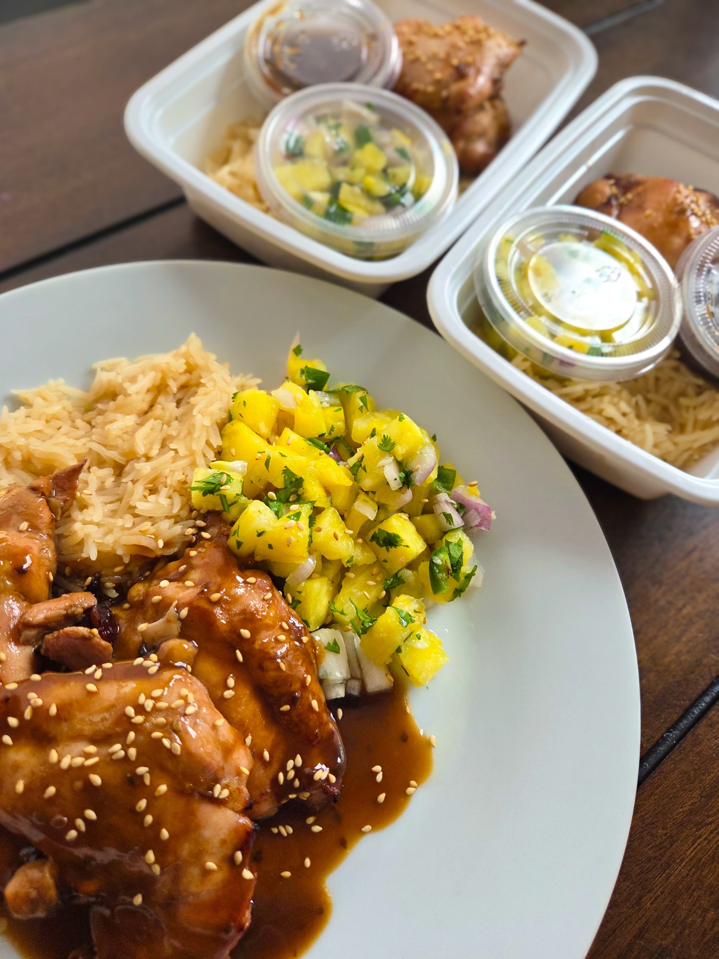 Dinner Option 3 - Teriyaki Chicken Thigh with Fresh Pineapple Salsa