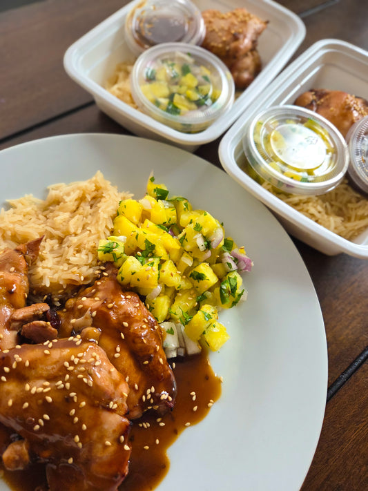 Dinner Option 3 - Teriyaki Chicken Thigh with Fresh Pineapple Salsa