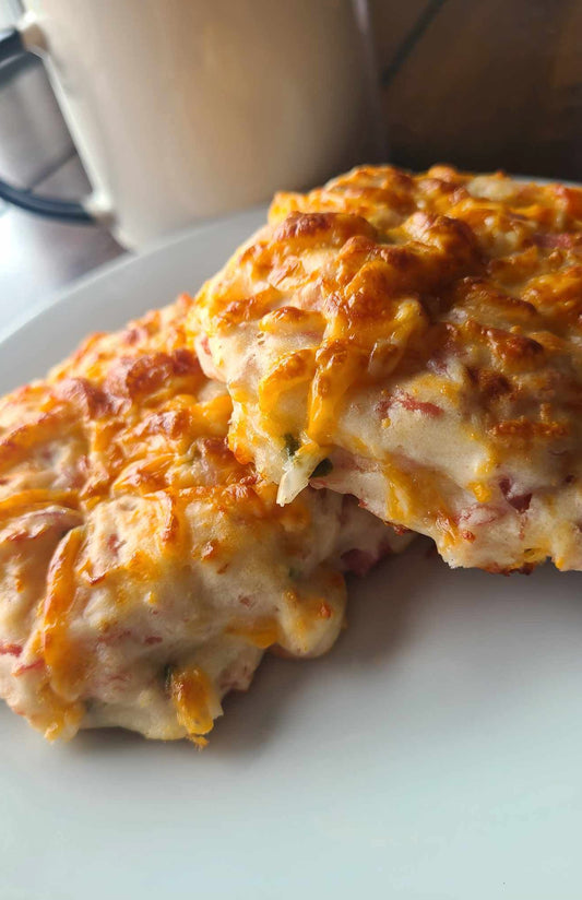 Breakfast Option 2 - Bacon & Onion Protien Biscuits