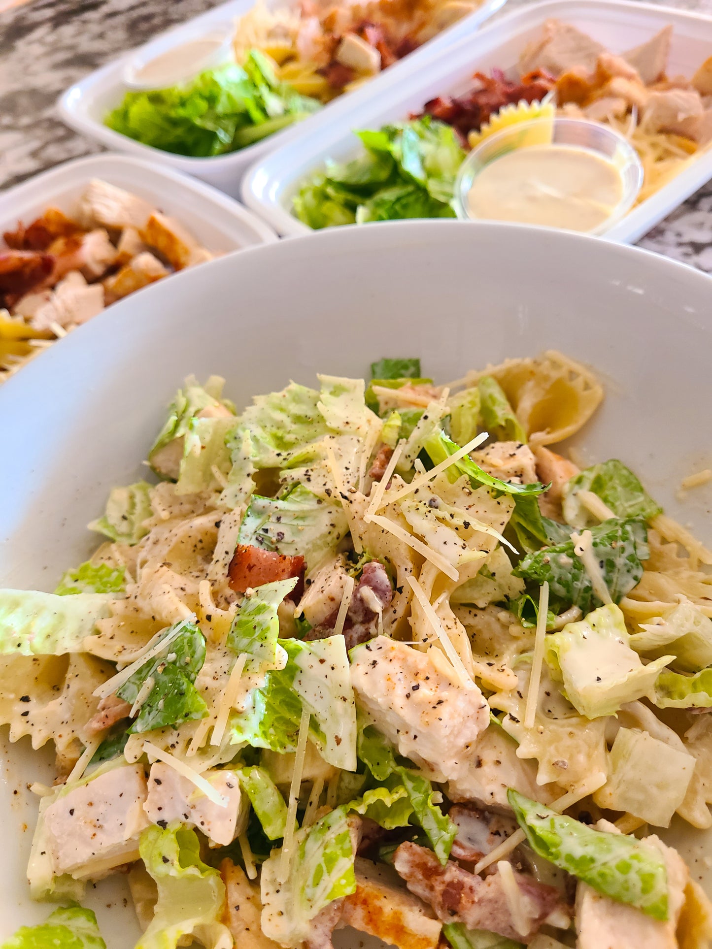 Lunch Option 1 - Caesar Pasta Salad